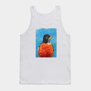 American Robin Bird Drawing Tank Top